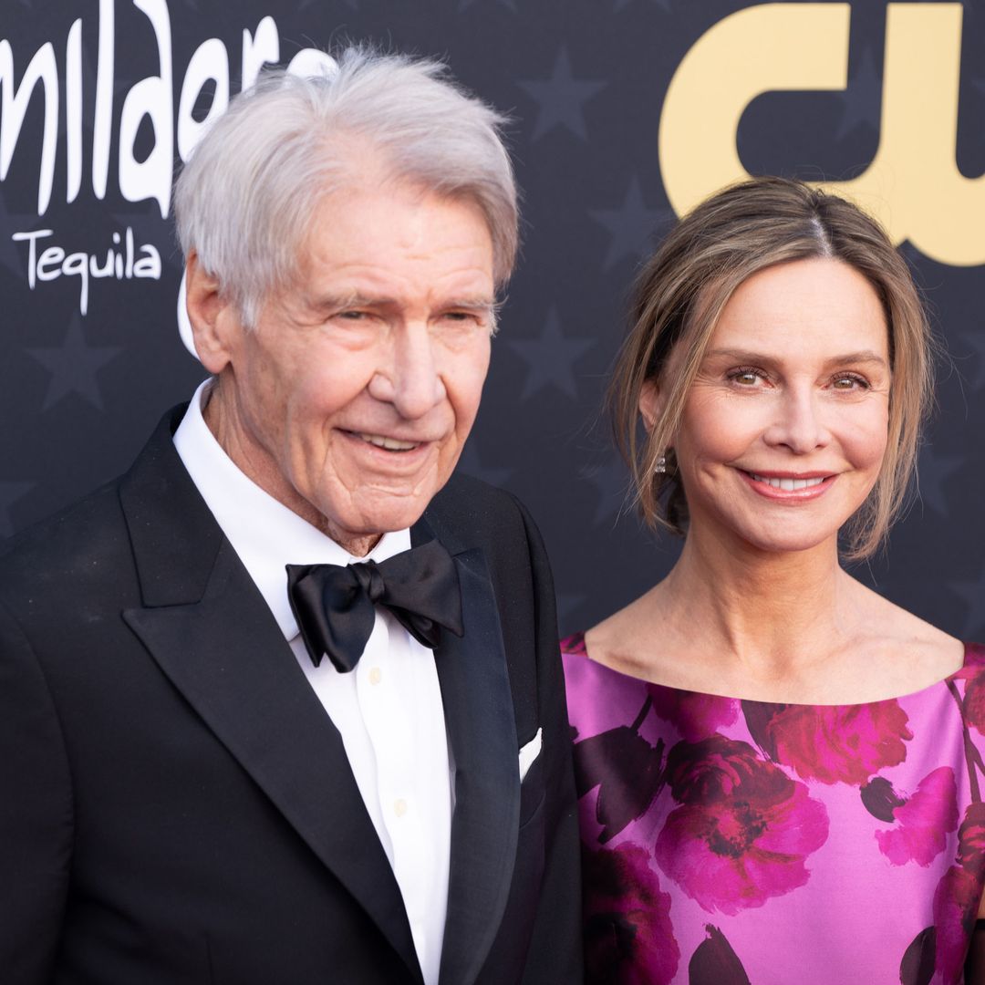Harrison Ford's wife Calista Flockhart, 59, dazzles in figure-hugging suit during Emmy red carpet appearance