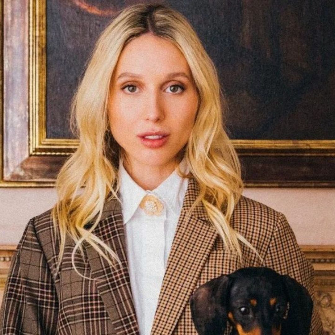 Princess Olympia’s chequered suit is a high street bargain