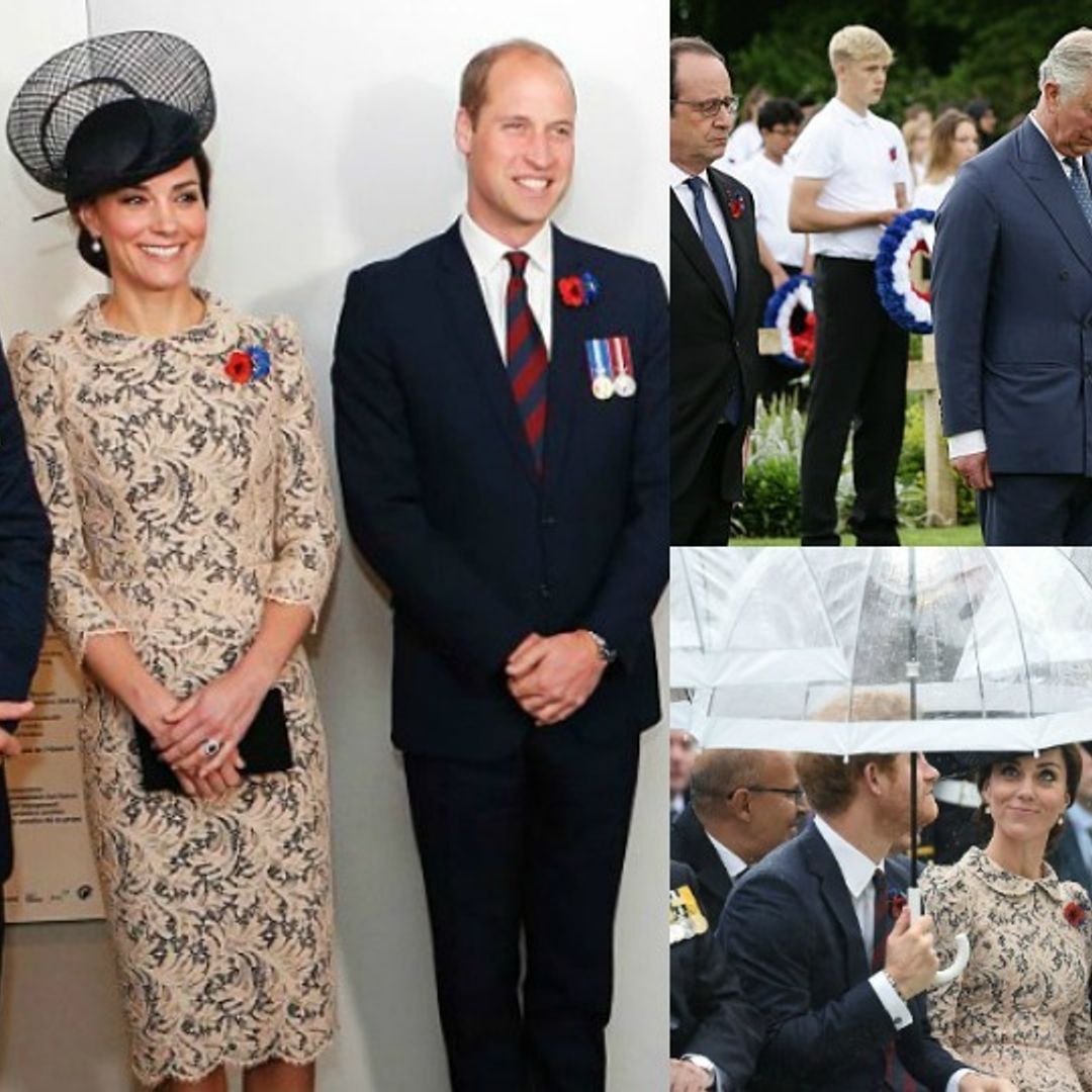 The British royal family remembers WWI battle in France: All the photos