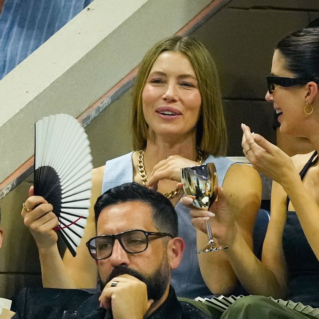 Jessica Biel, Coco Rocha attend star studded US Open match with Coco Gauff