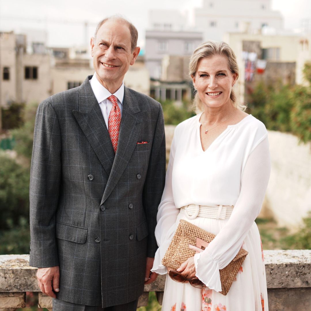 Prince Edward and Duchess Sophie recreate iconic photo of late Queen and Prince Philip during trip abroad