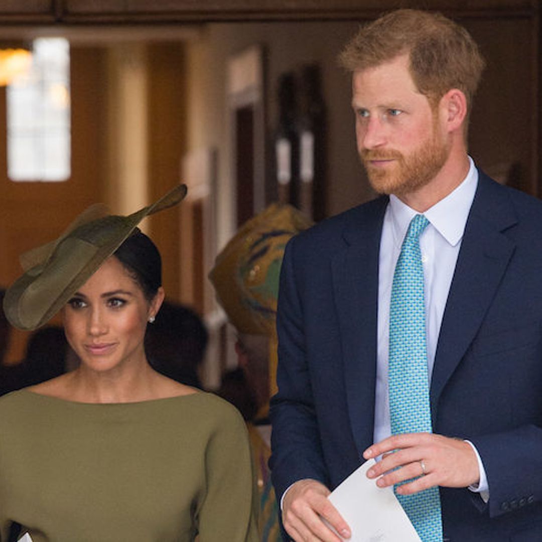 Duchess Meghan looks elegant in olive green at Prince Louis' christening