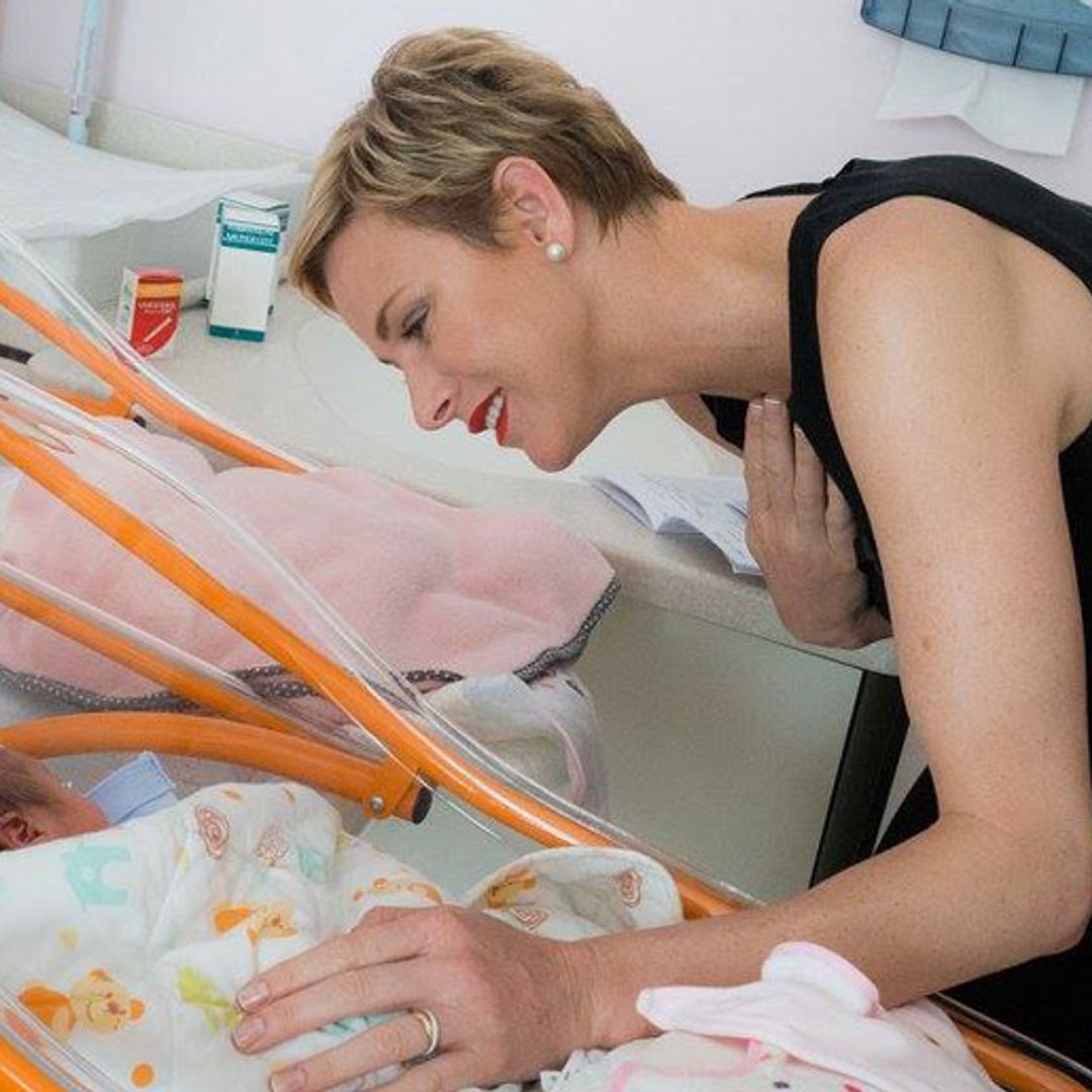 Princess Charlene visits new mums: 'We have to support each other'
