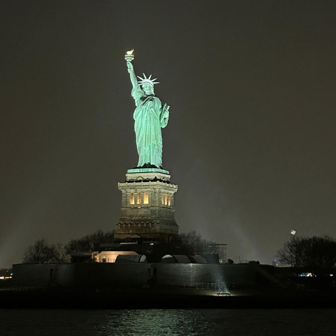 The wonderful Statue of Liberty from the boat 
