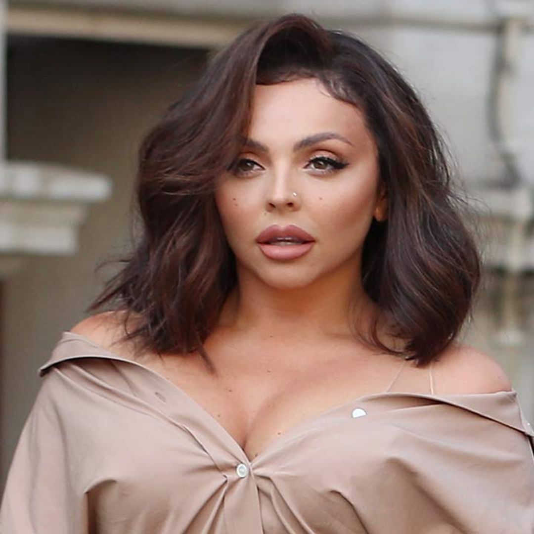 Jesy Nelson's unusual shirt dress will leave you gobsmacked