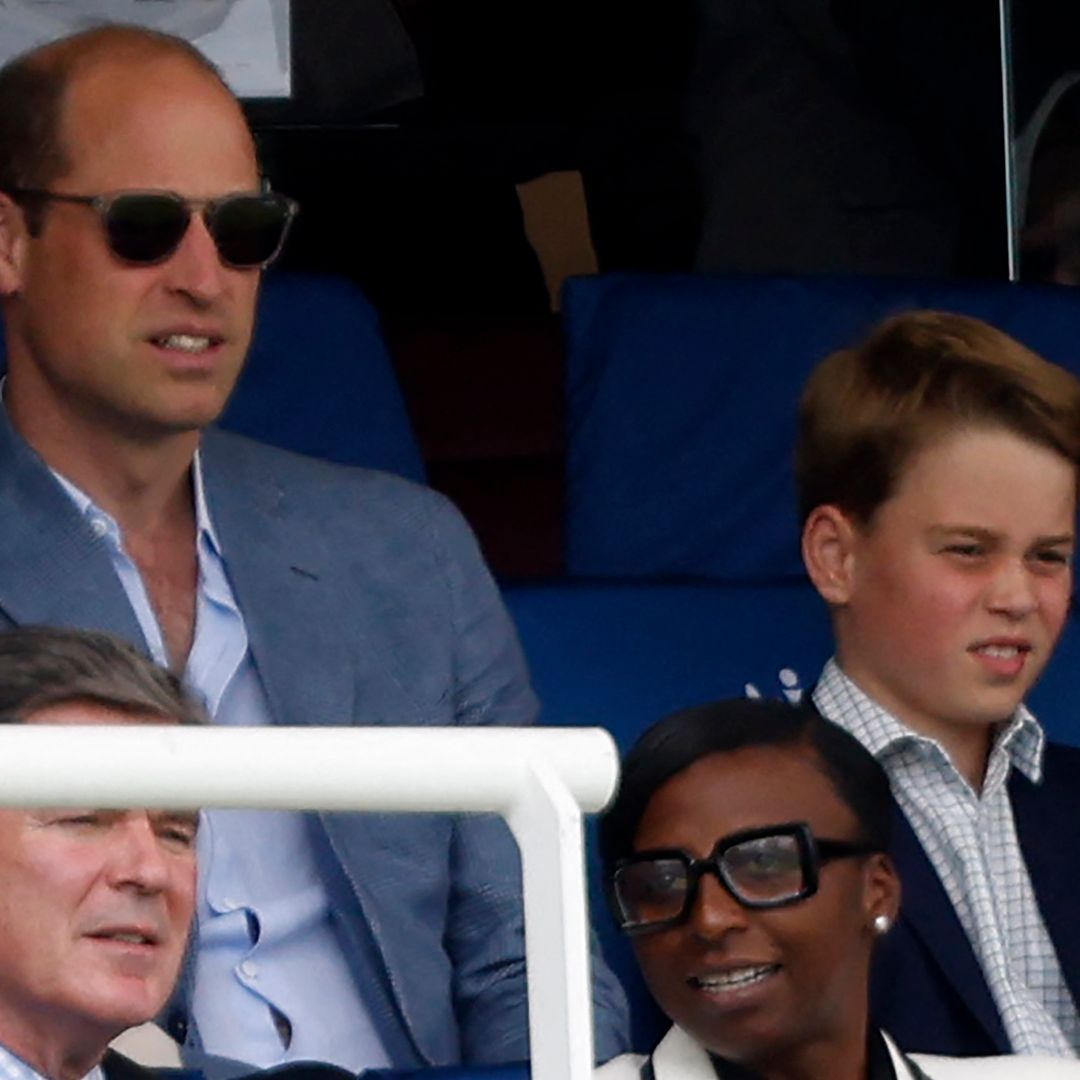 Prince William and Prince George enjoy father-son day of cricket at the Ashes
