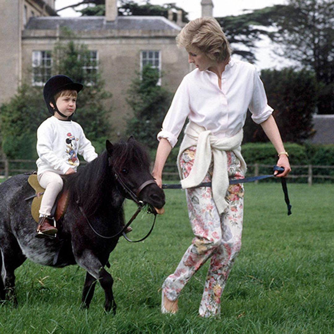 See which young royal has been pictured horse riding for the first time
