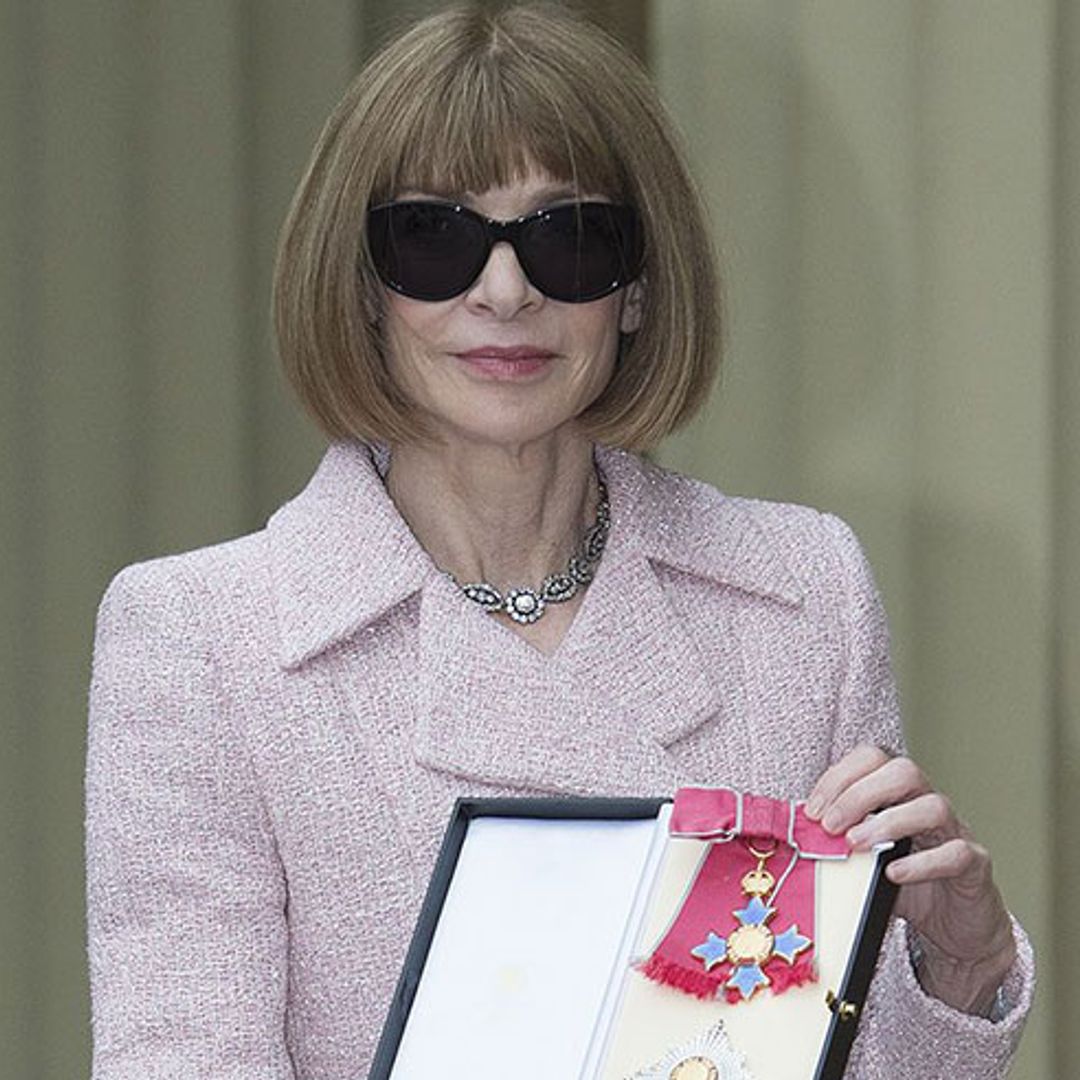 Anna Wintour wows in Chanel Haute Couture as she is made a dame