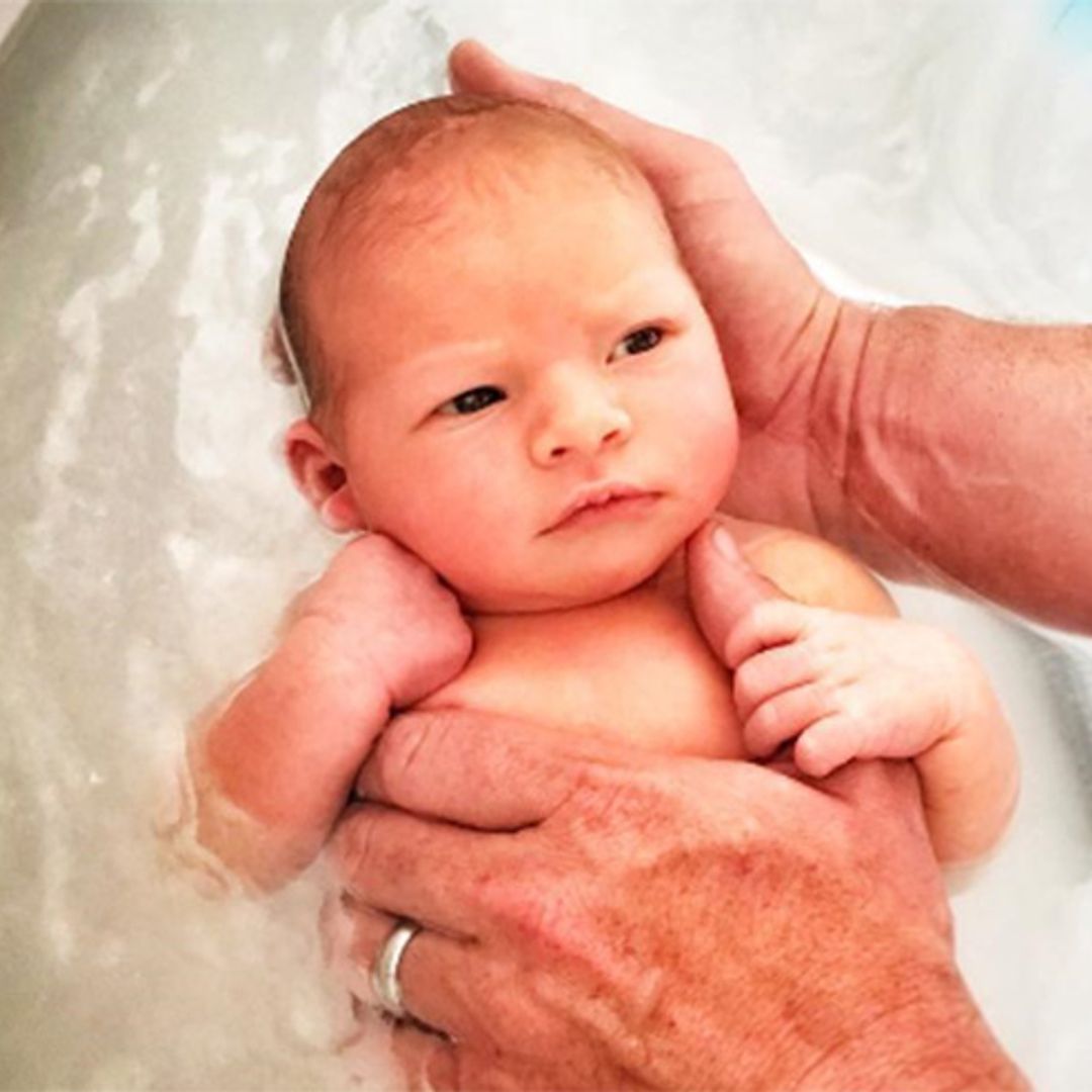 'First proper bath!' Jamie Oliver shares sweet new snap of baby boy