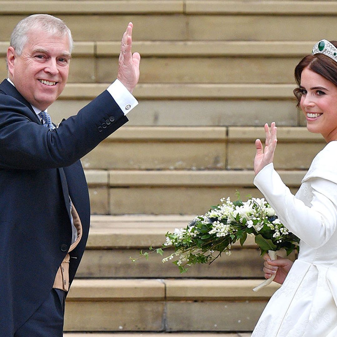 Prince Andrew shares photo from Princess Eugenie's wedding for this special reason