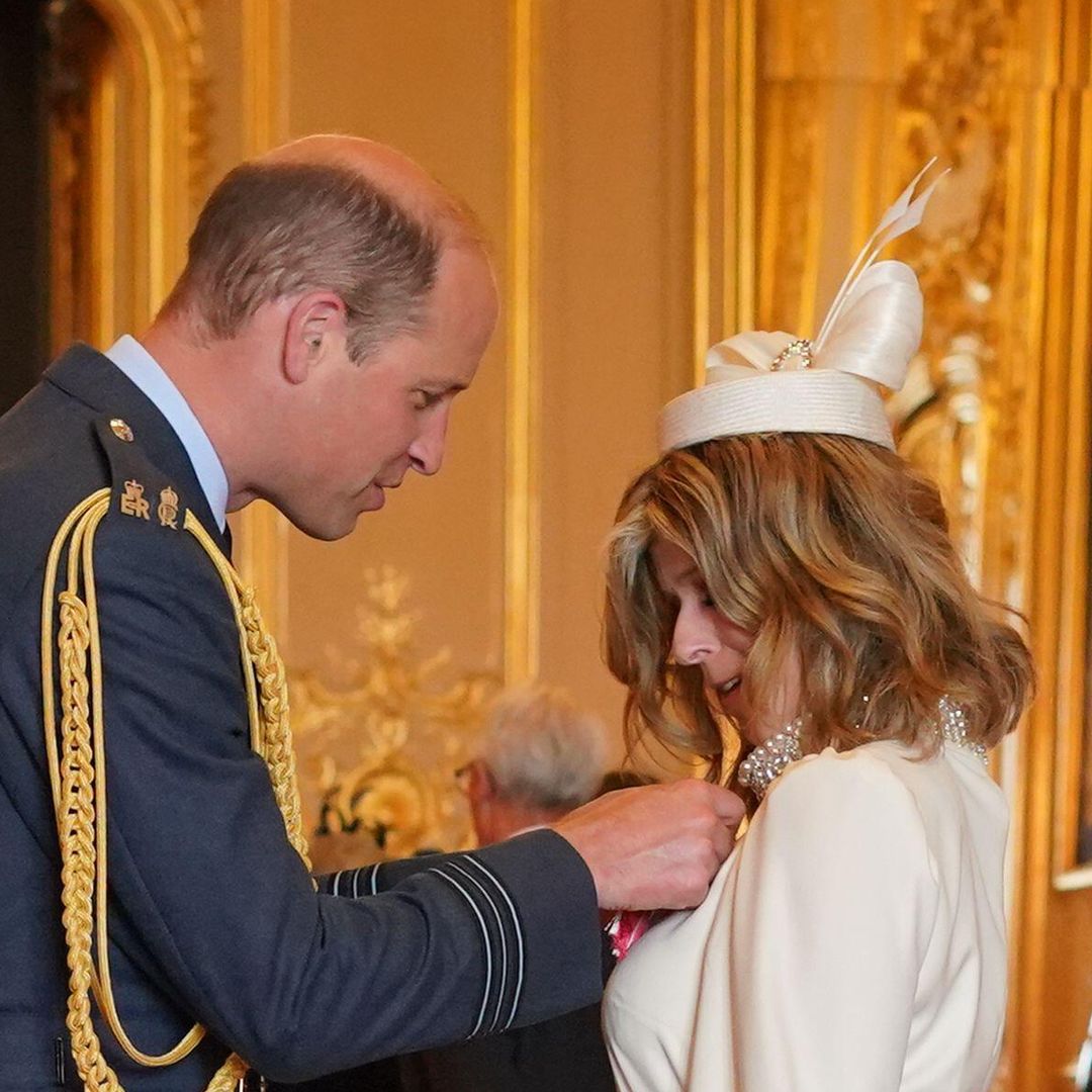Derek Draper beams with pride as Kate Garraway receives royal honour