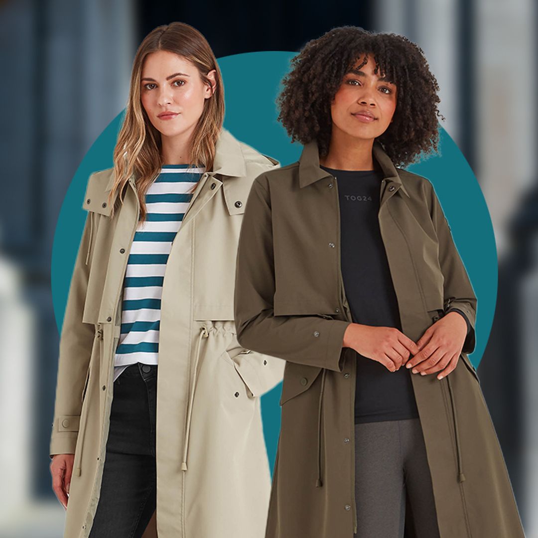 This trending waterproof trench coat is flying off the virtual shelves