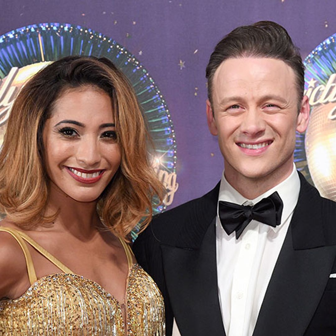 Kevin Clifton comforts Karen Clifton following Strictly Come Dancing exit