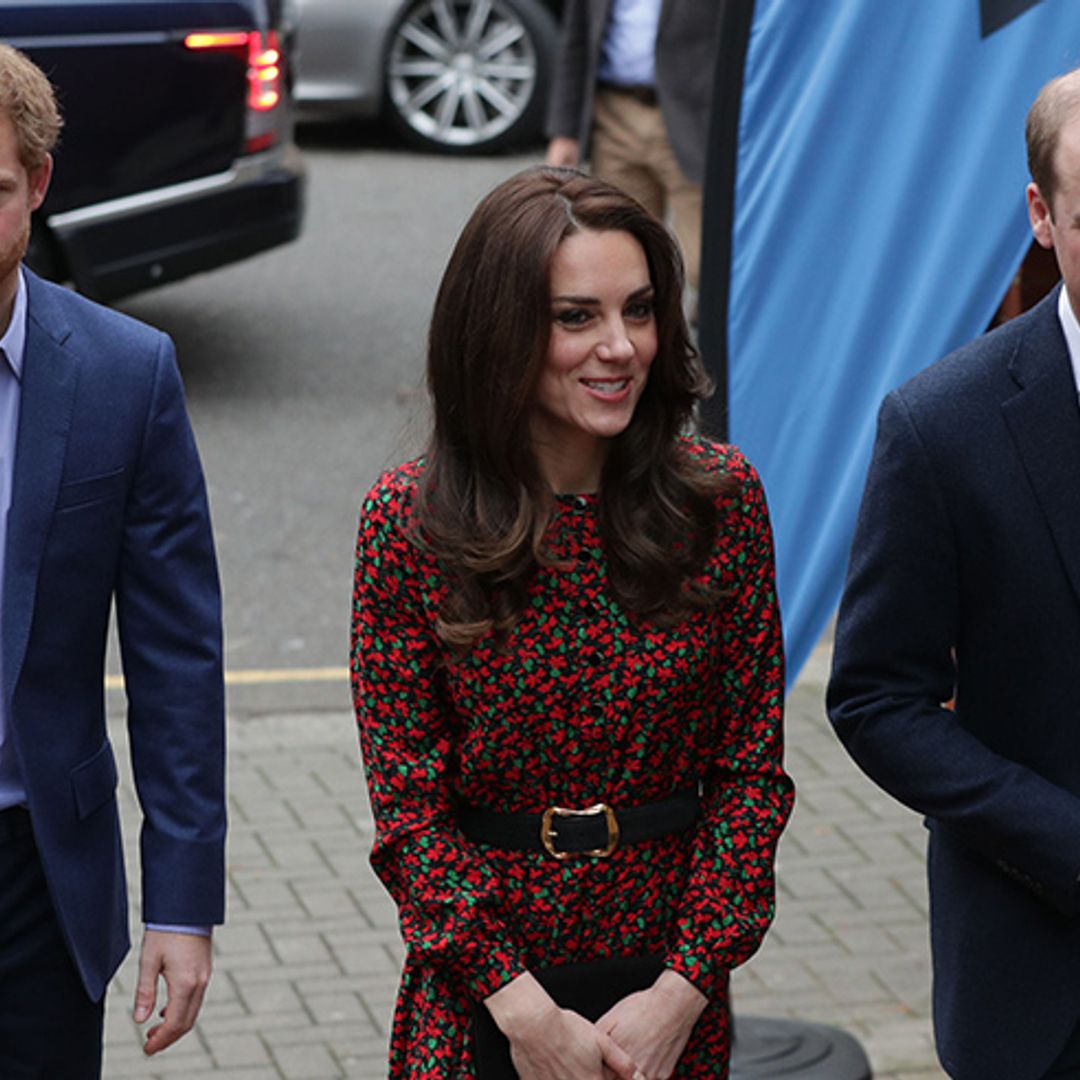 Prince William, Kate and Prince Harry get into the festive spirit at Christmas party