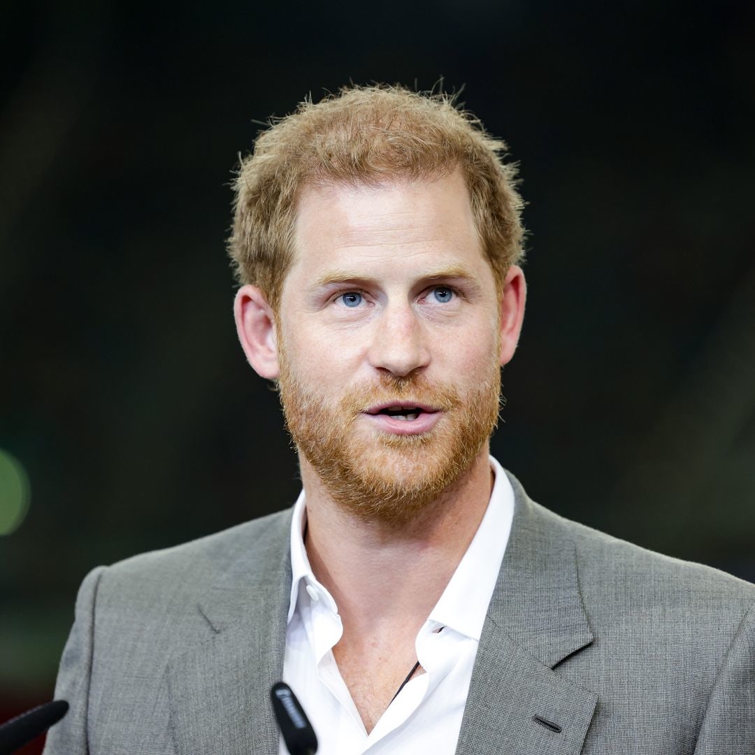 Prince Harry appears on stage at sports summit in Japan
