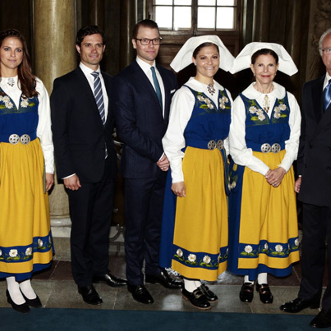 Swedish royals lead the celebrations on national day