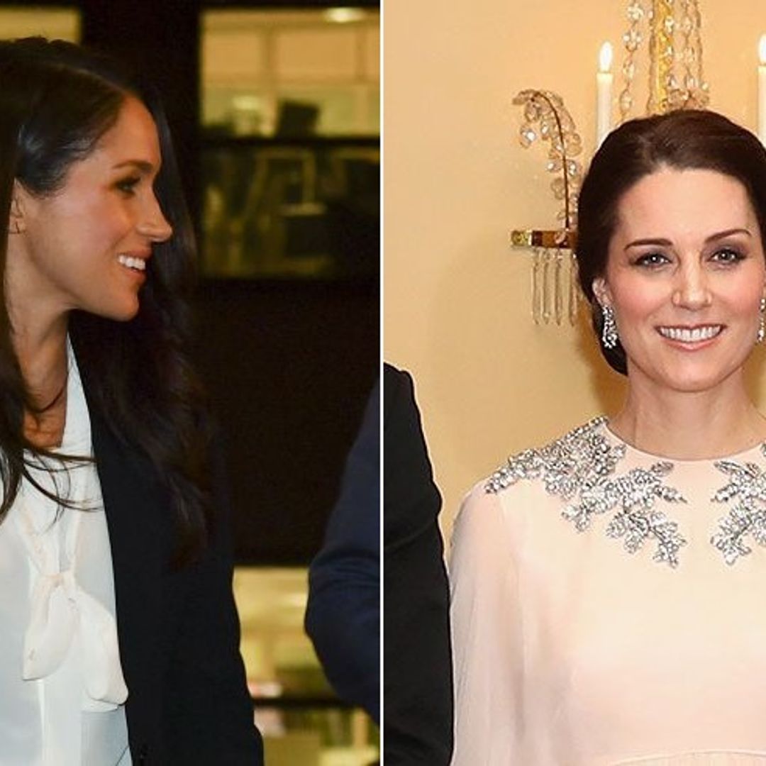 Meghan Markle and Kate wore two very different Alexander McQueen looks in the same night