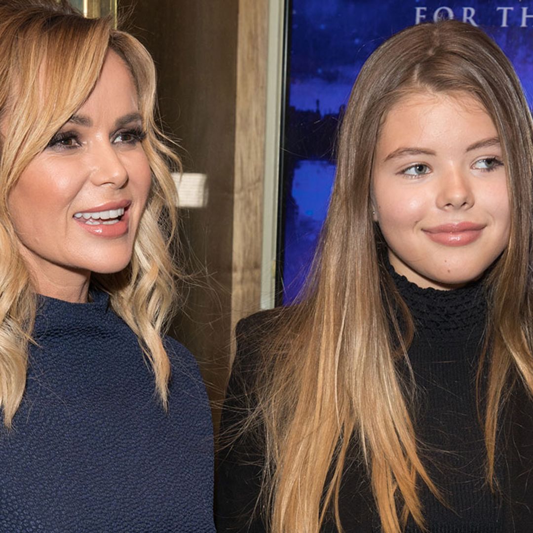 Amanda Holden's daughter Lexi performs PE lesson on the roof of family home