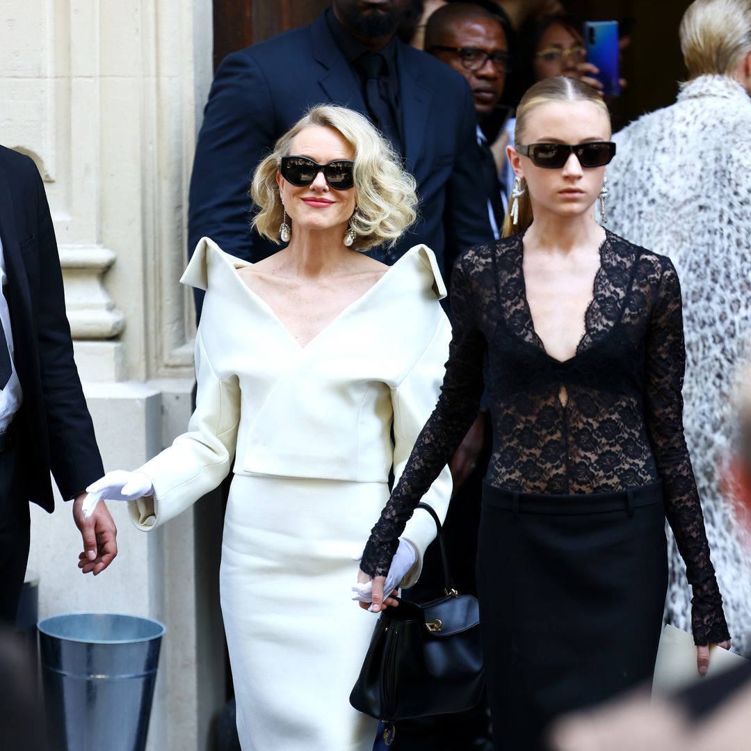 Naomi Watts and her mini-me Kai Schreiber stun at Balenciaga fashion show in Paris