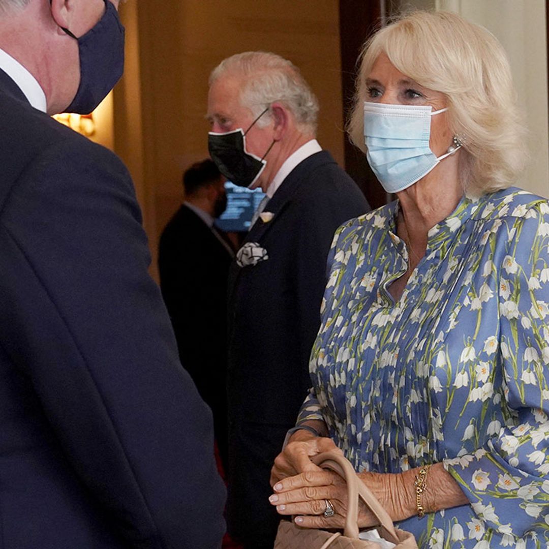 Duchess Camilla wows in silk dress for sweet date night with Prince Charles