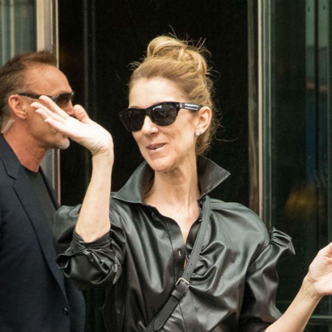 Celine Dion steps out in Berlin wearing £2,795 Saint Laurent leather shirt