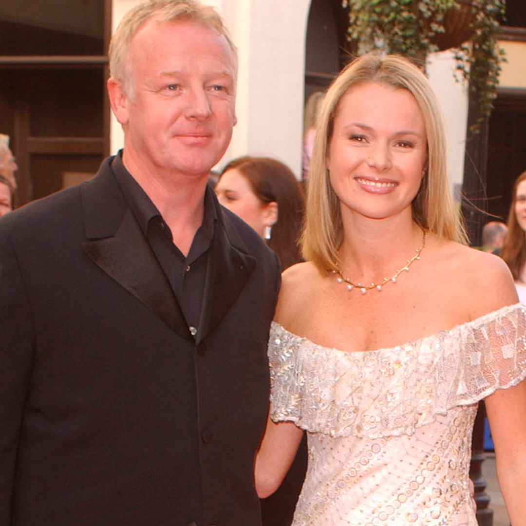 Ageless Amanda Holden rocks princess gown and beehive hair for ex Les Dennis wedding