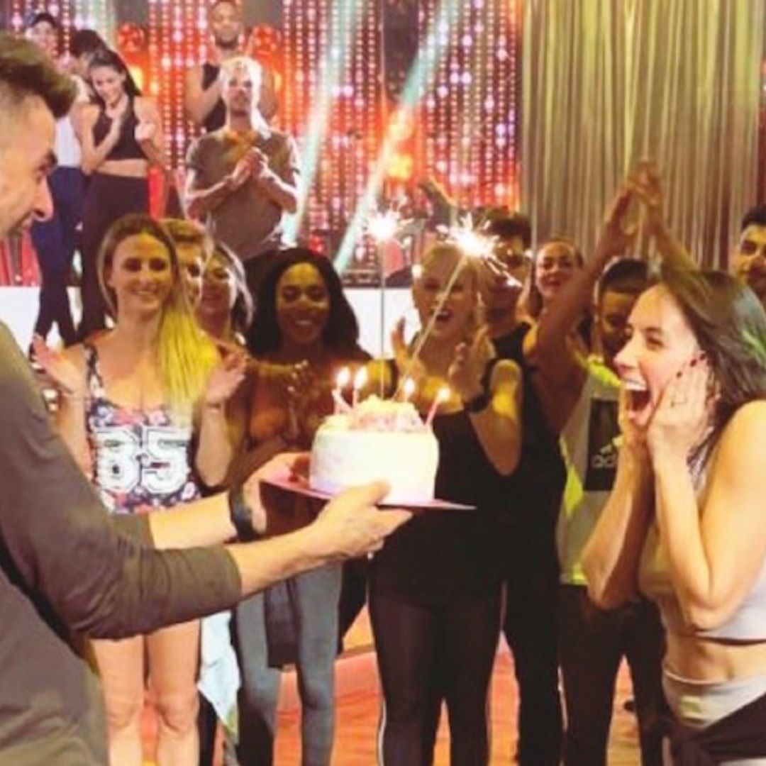 You will not believe the Strictly cast's birthday surprise for Janette Manrara – see the video