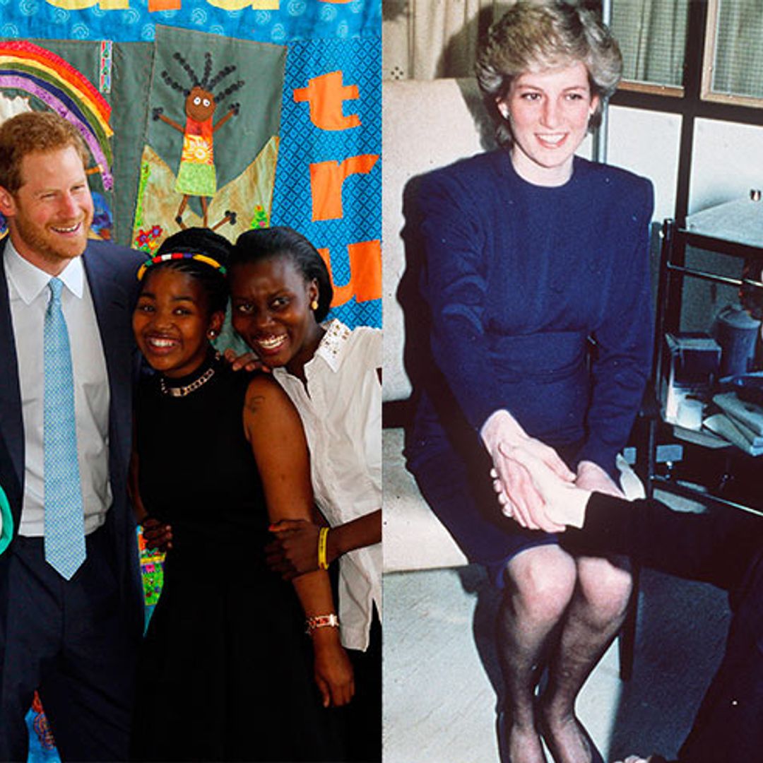 Prince Harry recalls the moment his mother held the hand of a man dying of AIDS