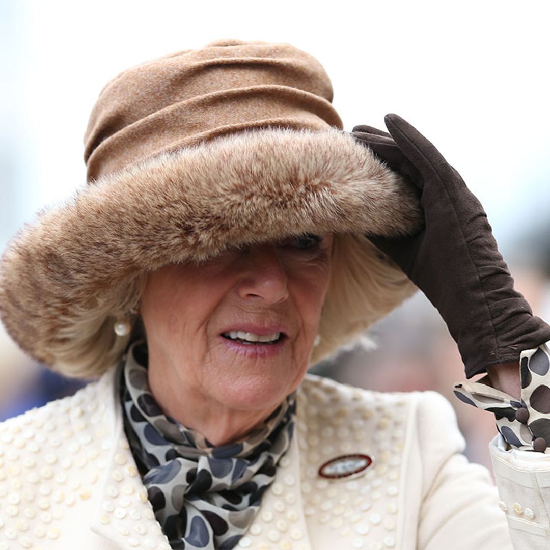 The Duchess of Cornwall WOWS in white for Cheltenham Ladies Day