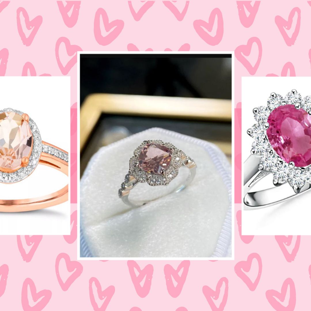 9 best pretty pink engagement rings