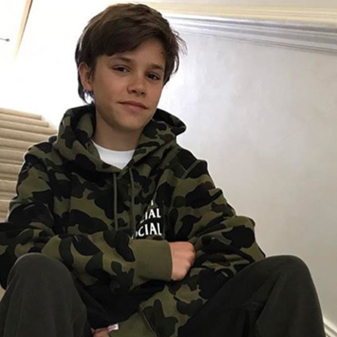 David Beckham calls out son Romeo for stealing his trainers
