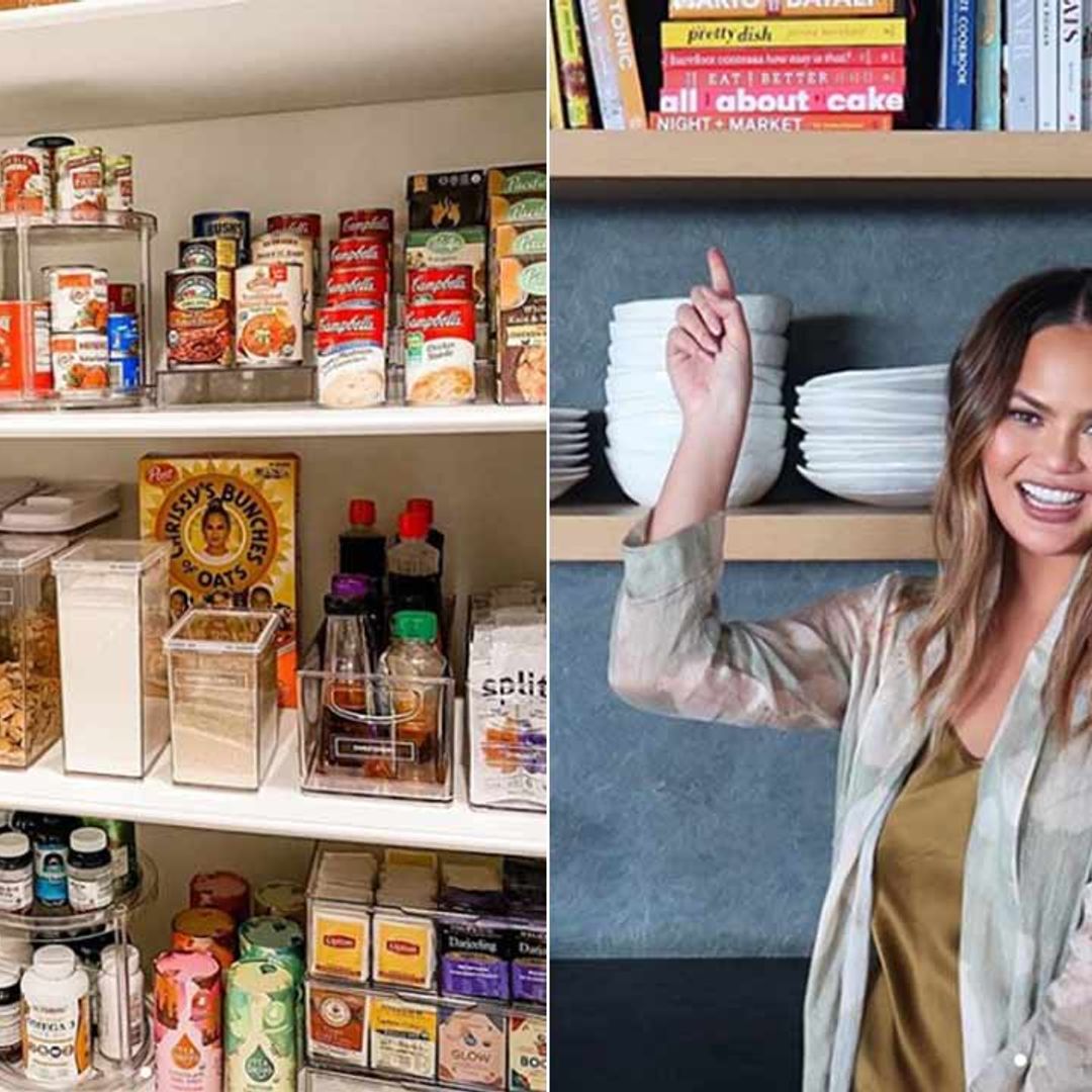 Chrissy Teigen shows off her super-tidy pantry – and even Marie Kondo is impressed!