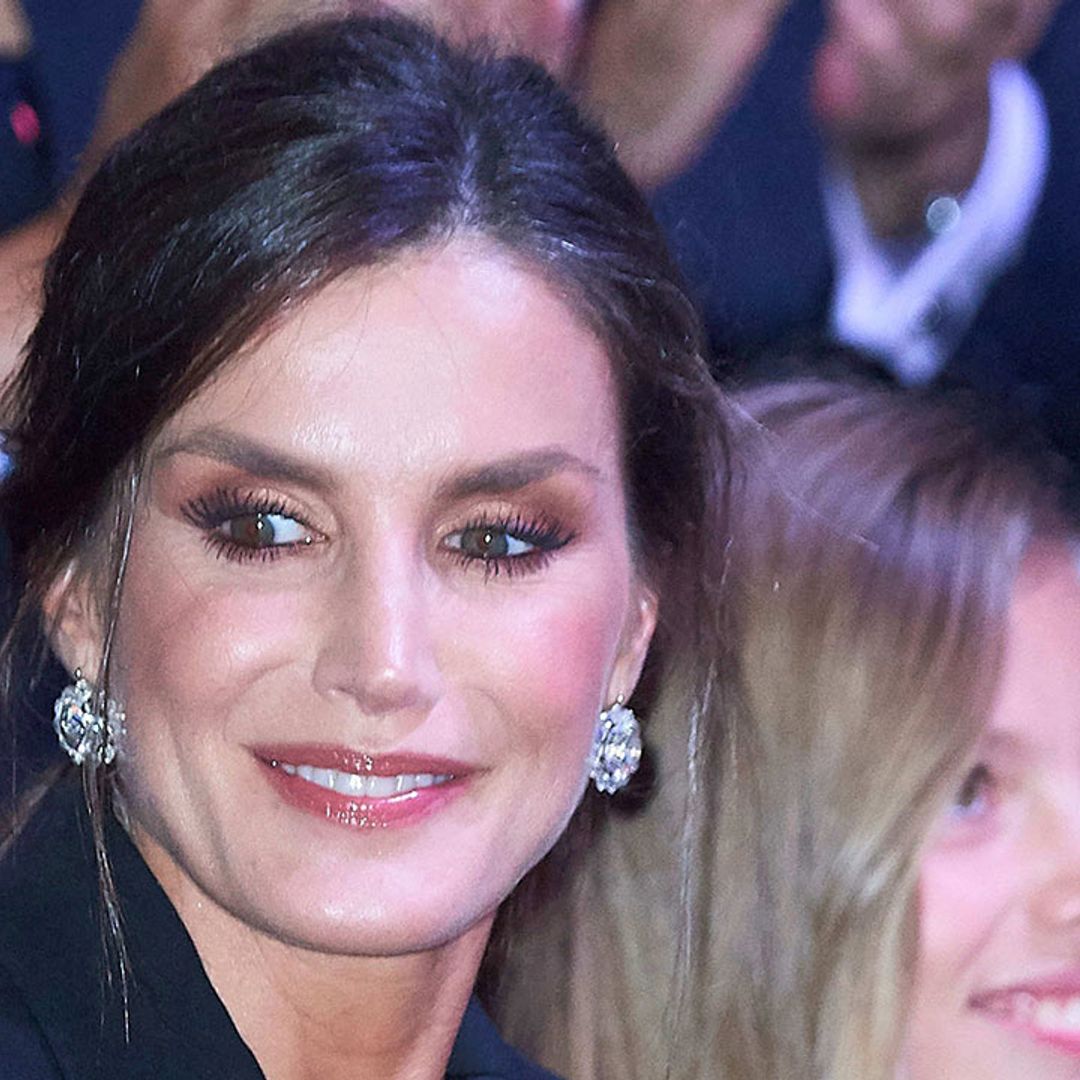 Queen Letizia just wore a fabulous feathered suit we didn't know we needed