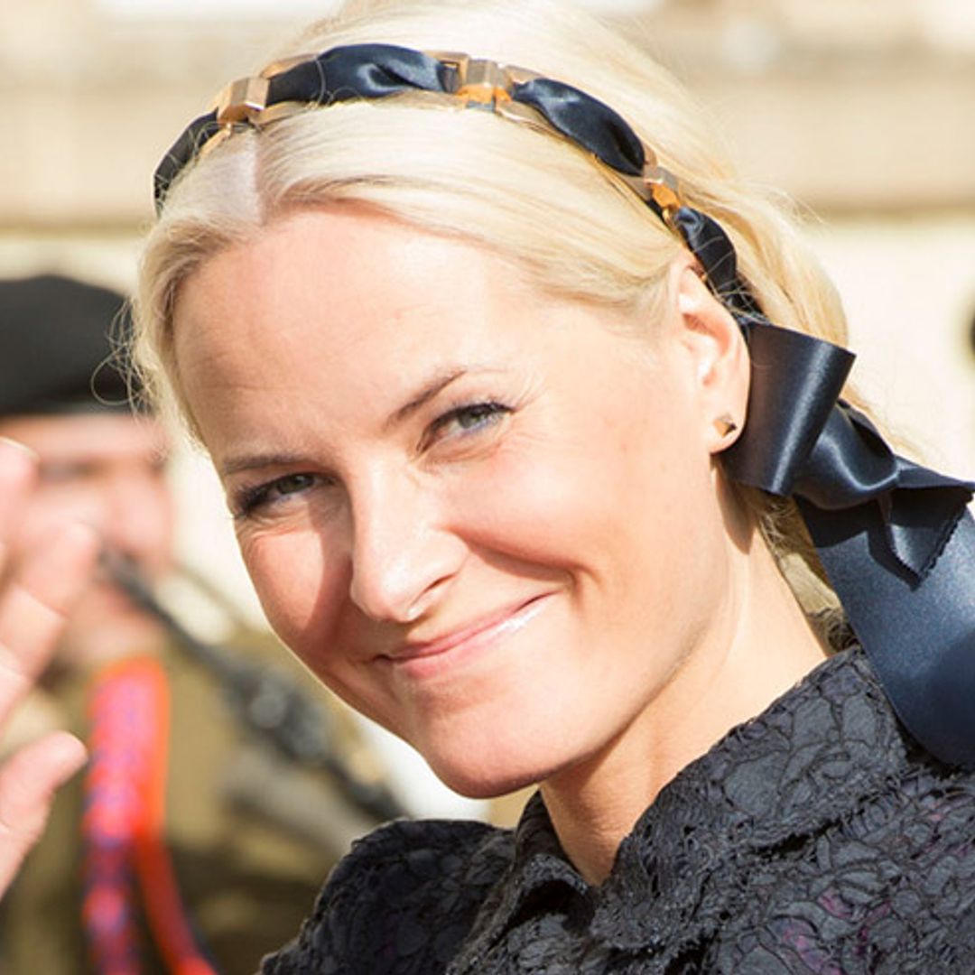 Princess Mette-Marit of Norway pictured for the first time since undergoing surgery