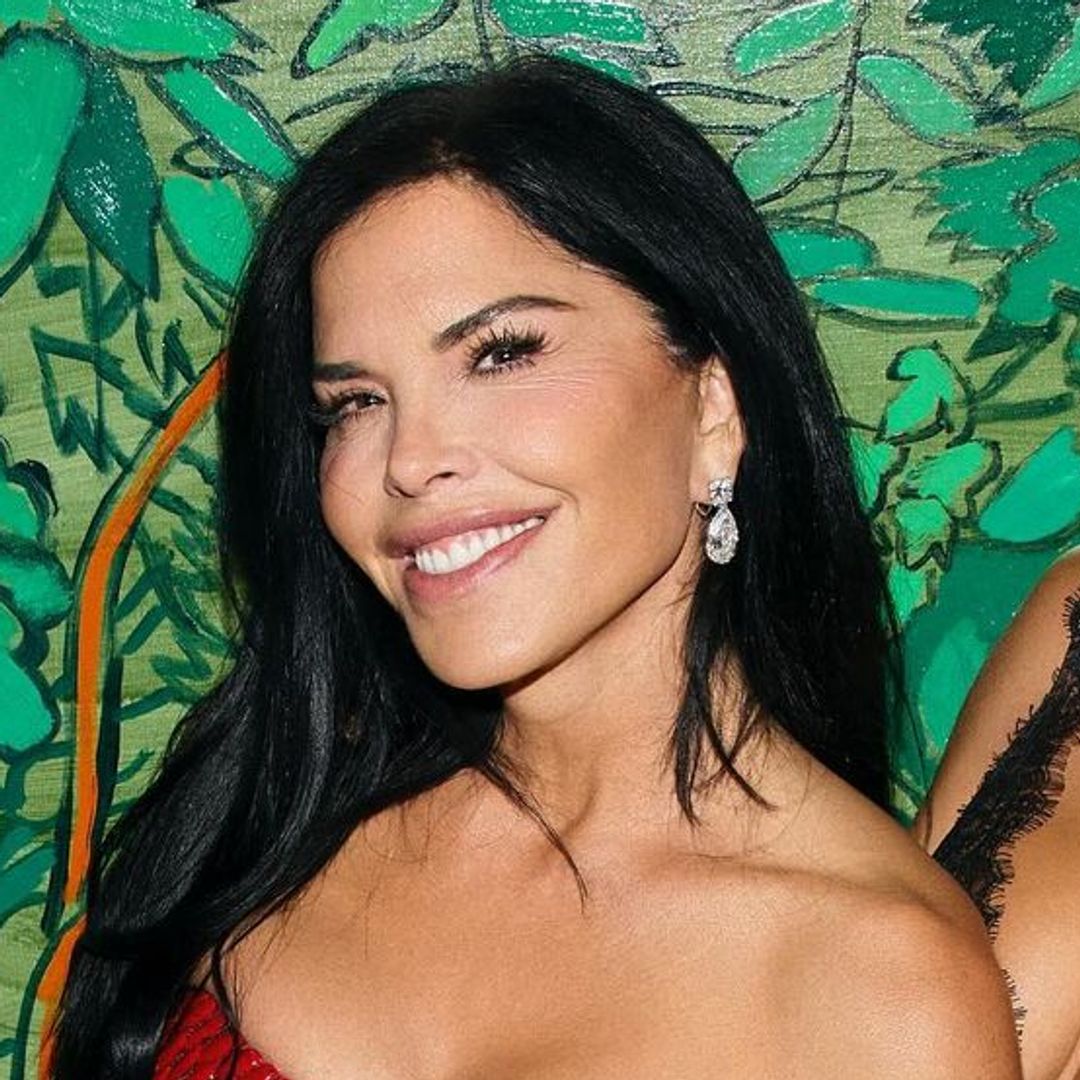 Lauren Sanchez, 54, turns up the heat in fire-red minidress made of a very unusual fabric