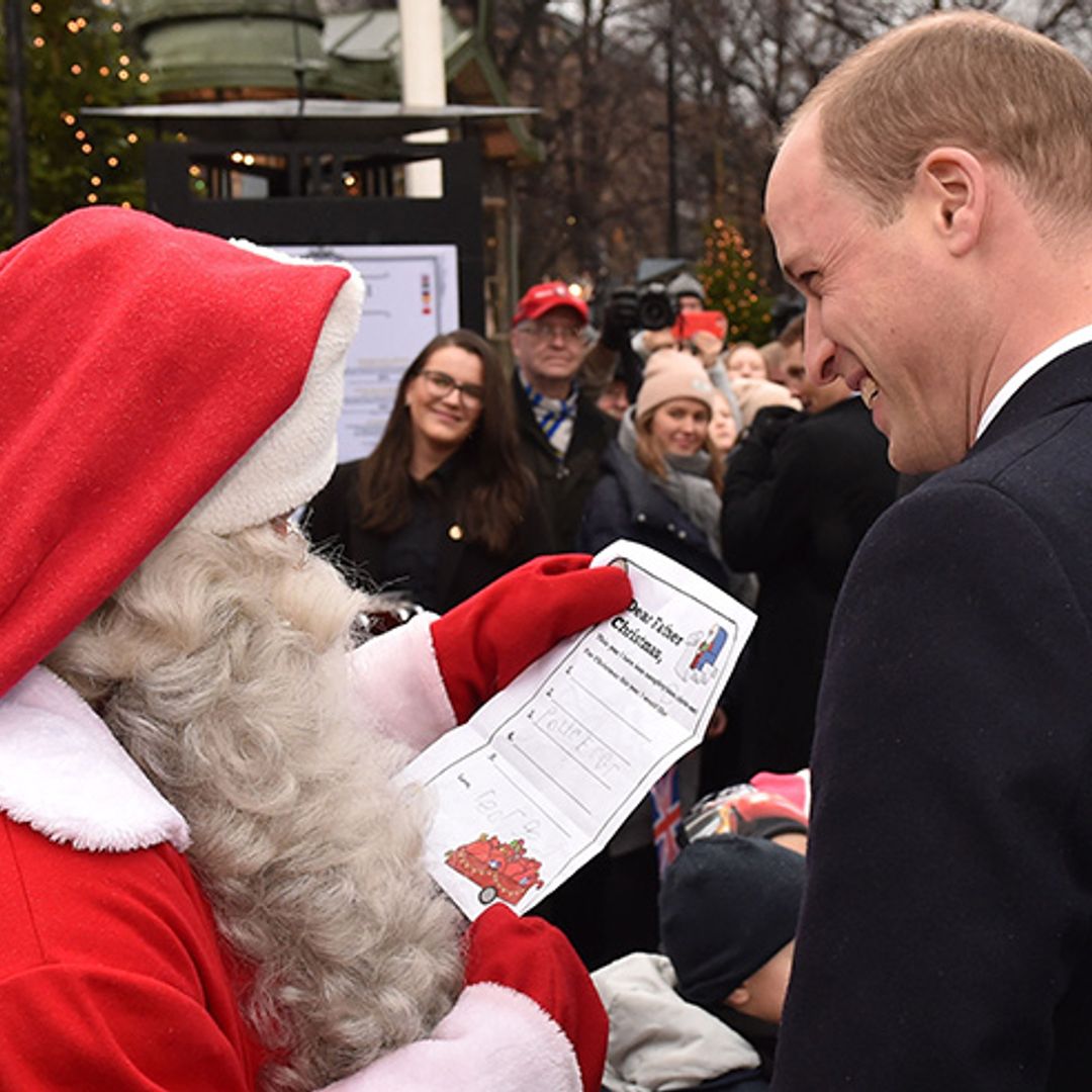 Prince William gives Santa adorable letter from Prince George – see what he asked for
