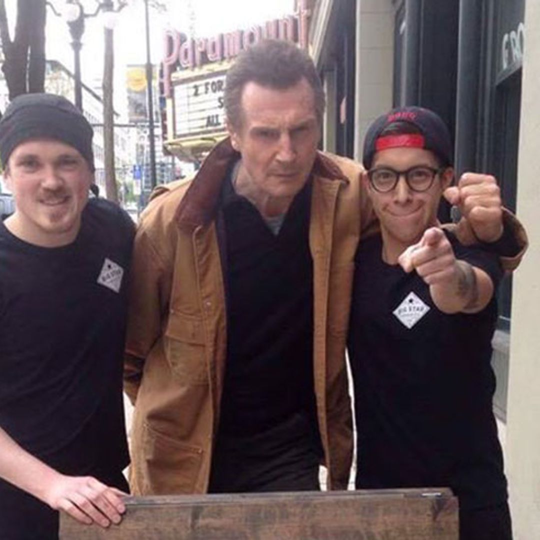 Liam Neeson shows up at restaurant after they promise him free sandwich