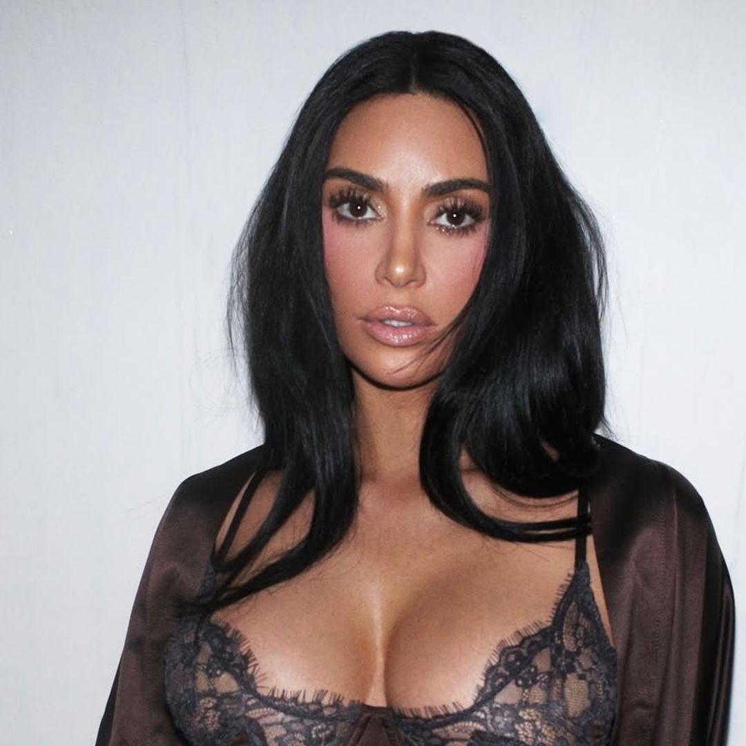 Kim Kardashian commands attention in sultry lace lingerie