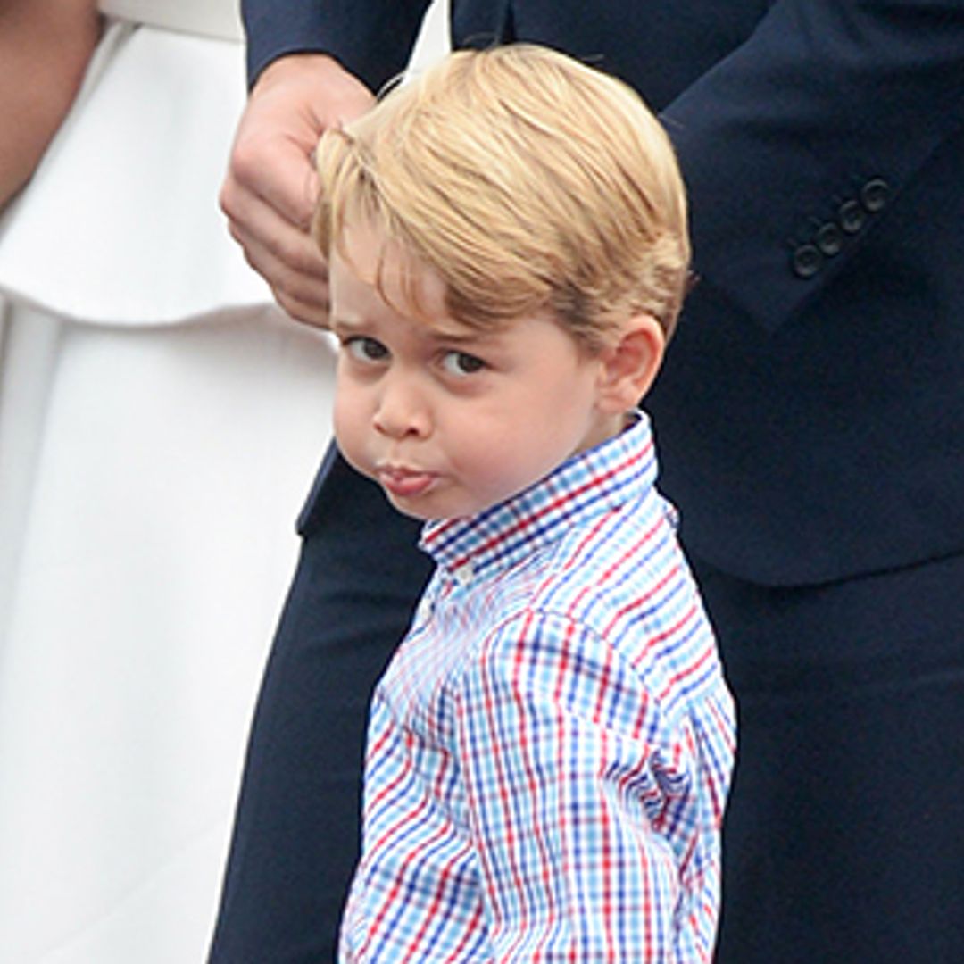 WATCH: Prince George is shy to step off plane as royal family arrive in Poland