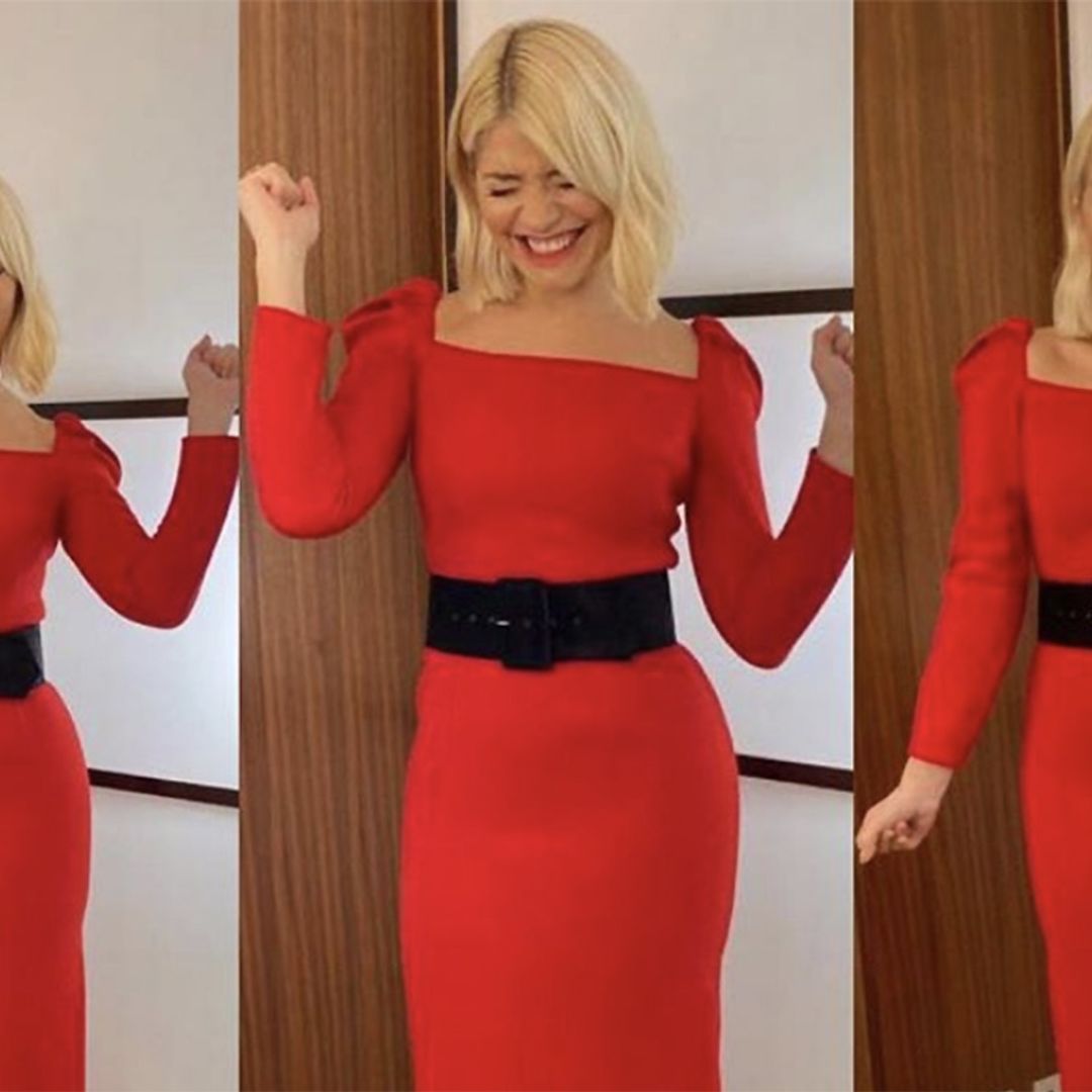 Holly Willoughby bids farewell to This Morning wearing an incredible red dress