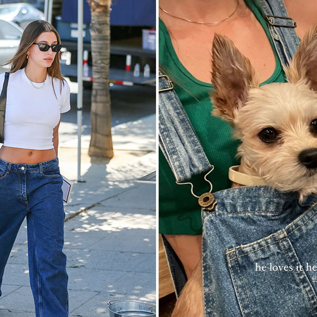 Hailey Bieber wears the 'ultimutt' dog mom outfit