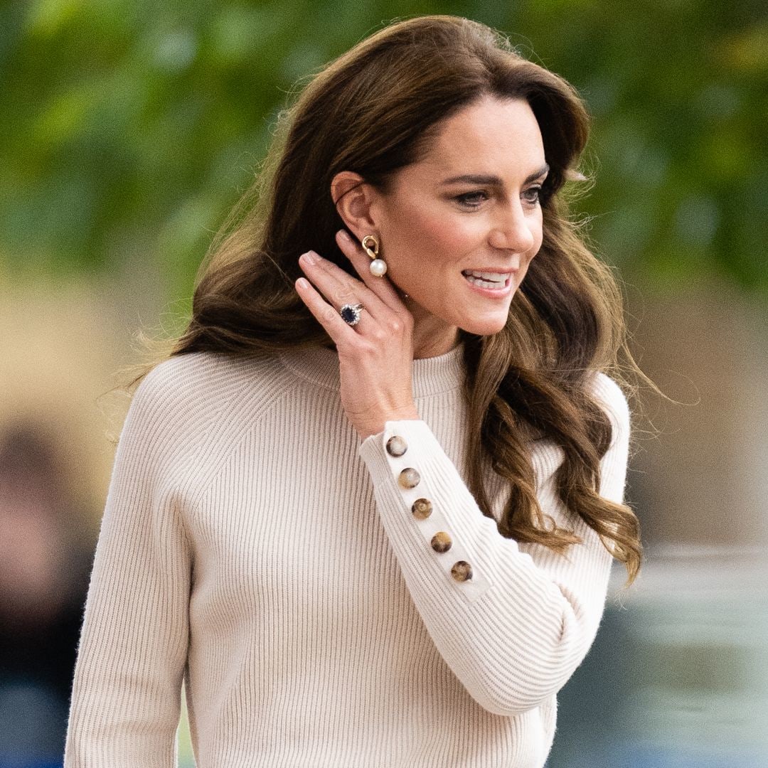 Kate Middleton returns to skirts after month of trousers in Nottingham