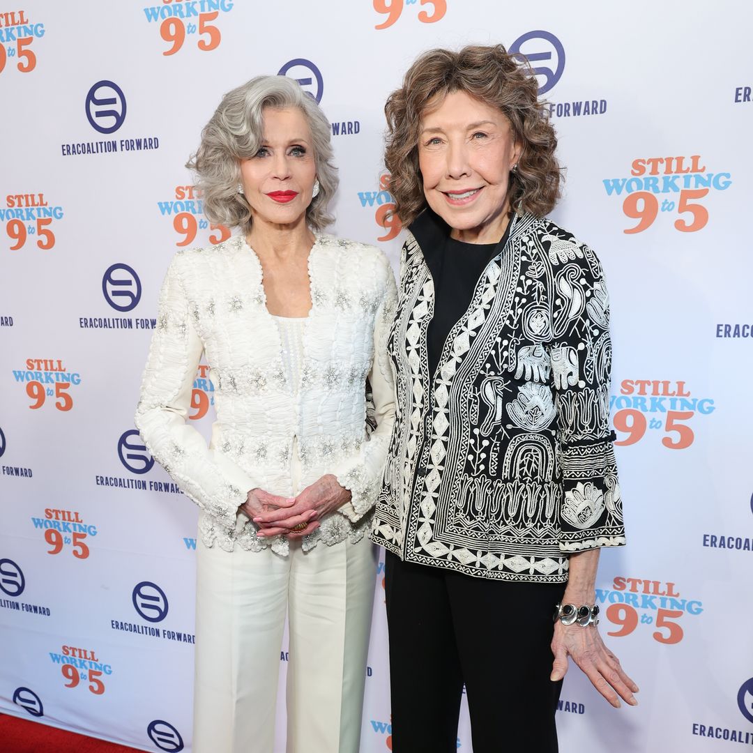 Jane Fonda and Lily Tomlin attend Era Coalition Forward Women's Equality Trailblazer Awards and premiere of "Still Working 9 to 5" at Lily Tomlin/Jane Wagner Cultural Arts Center on May 29, 2024 in Los Angeles, California.