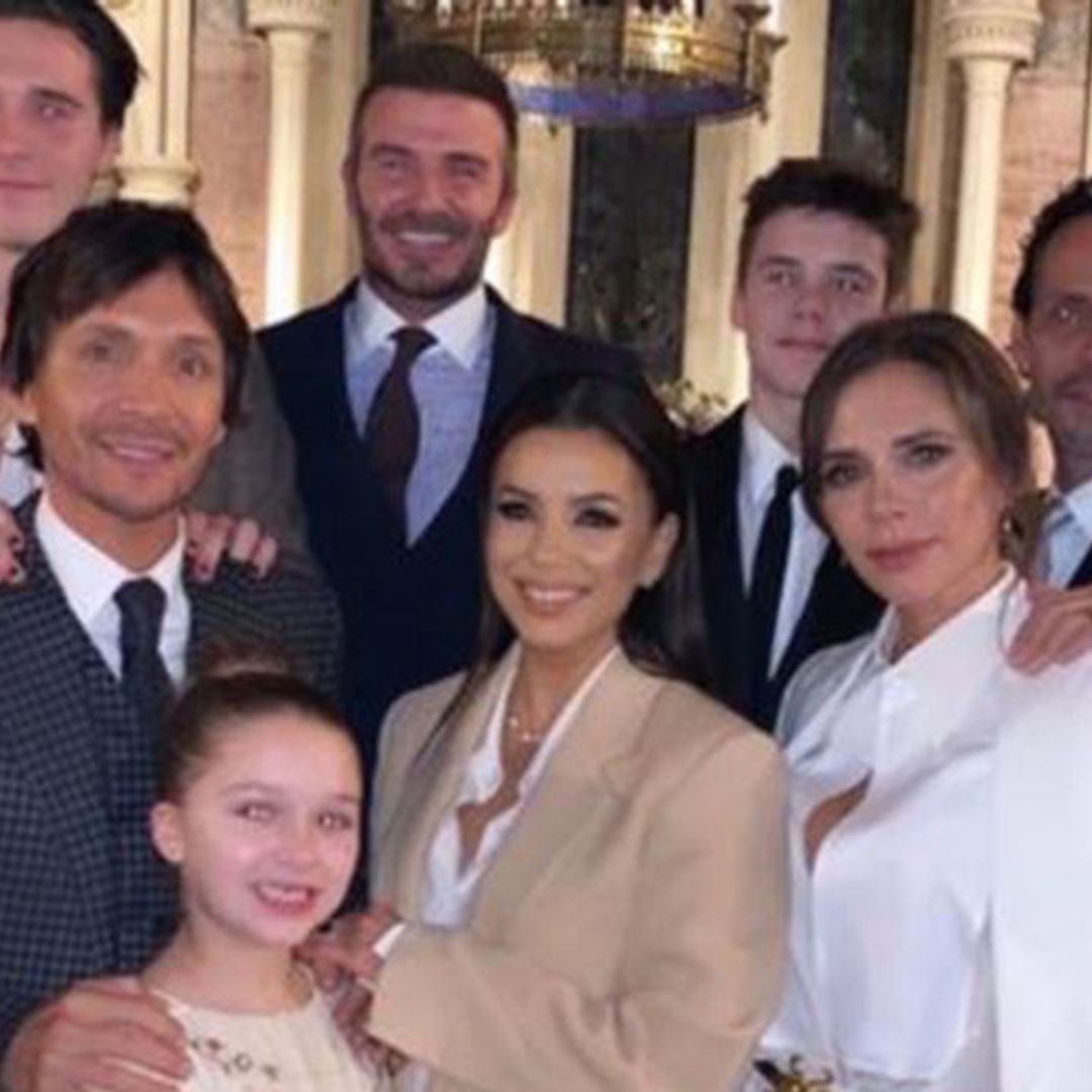 Victoria Beckham beams with pride as Harper and Cruz celebrate baptism alongside famous godparents