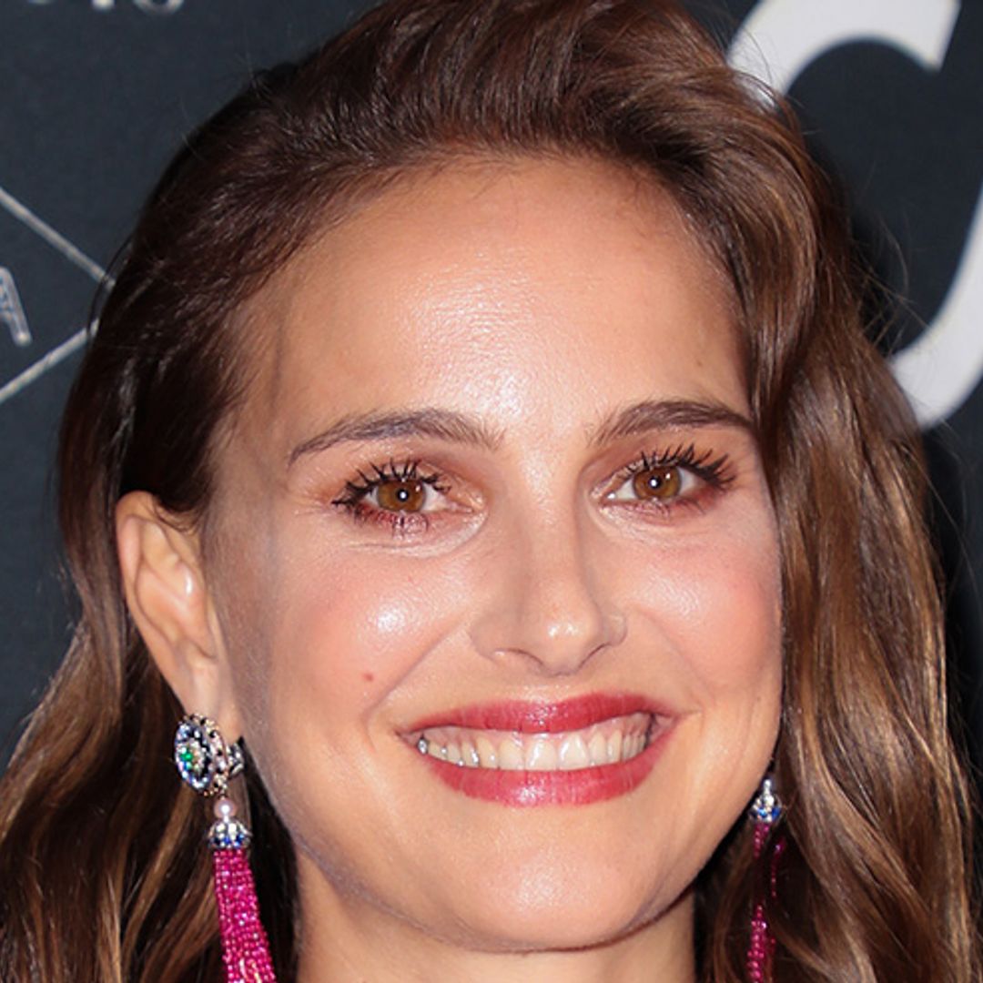 Natalie Portman makes a fashion statement in bold drop earrings