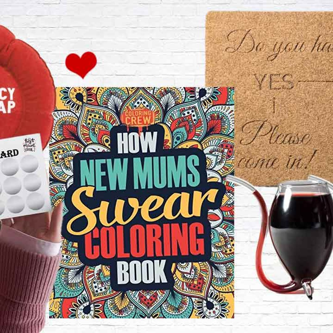 Mom Pour Funny Wine Glass - Best Christmas Gag Gifts for Mom