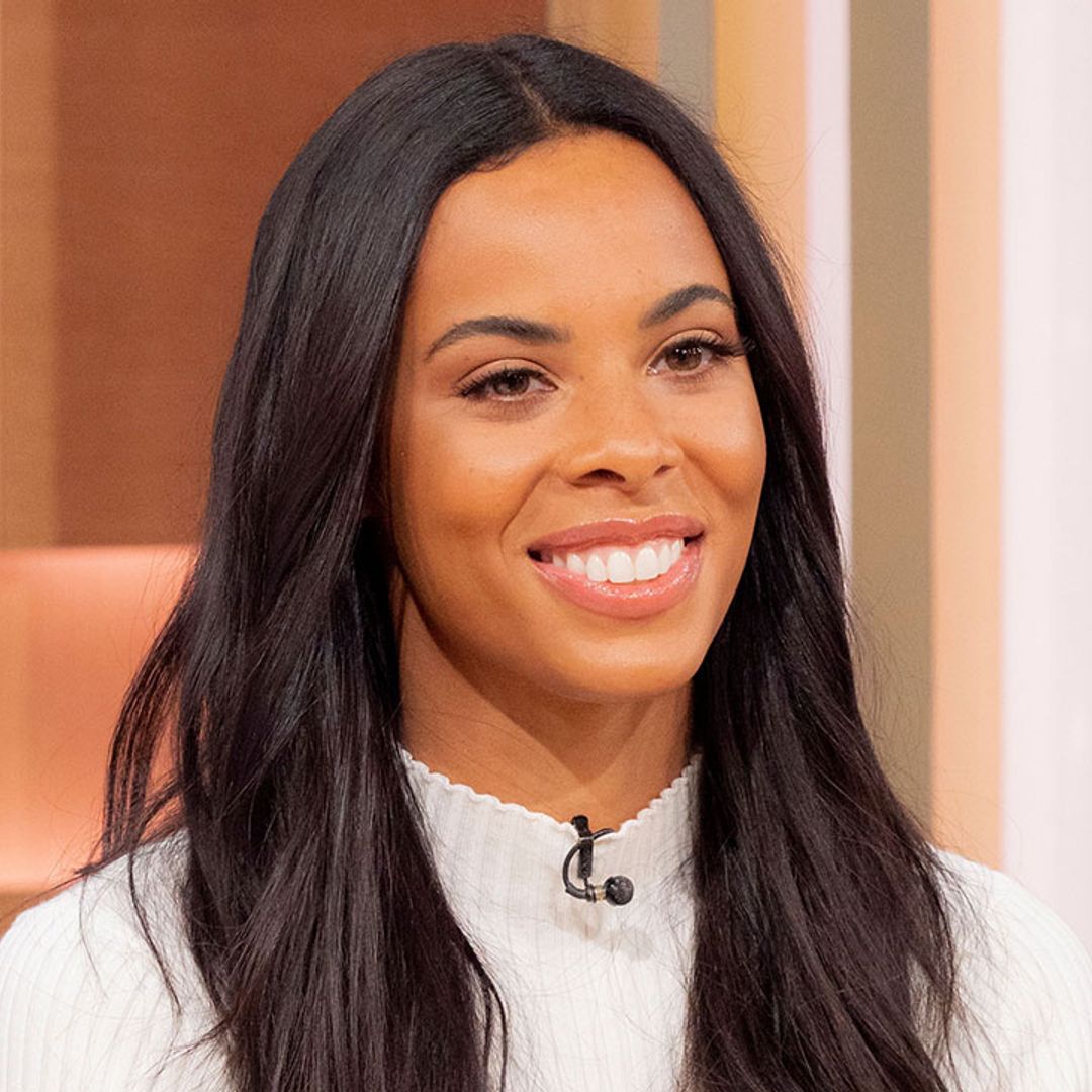 Rochelle Humes dazzles in V-neck dress – husband Marvin reacts