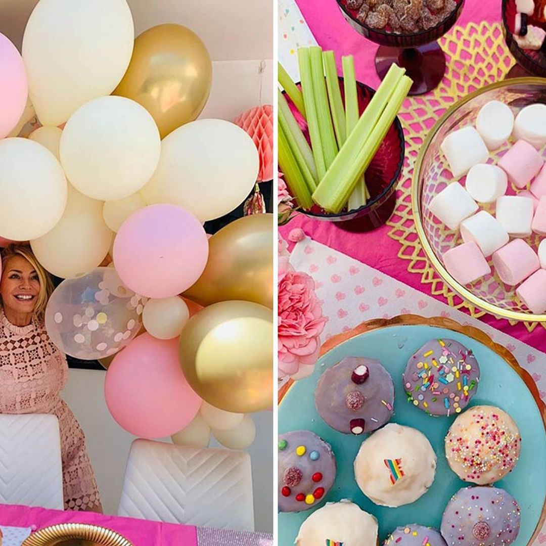 Tess Daly bakes mouth-watering cupcakes for daughter Amber's pink-themed birthday party
