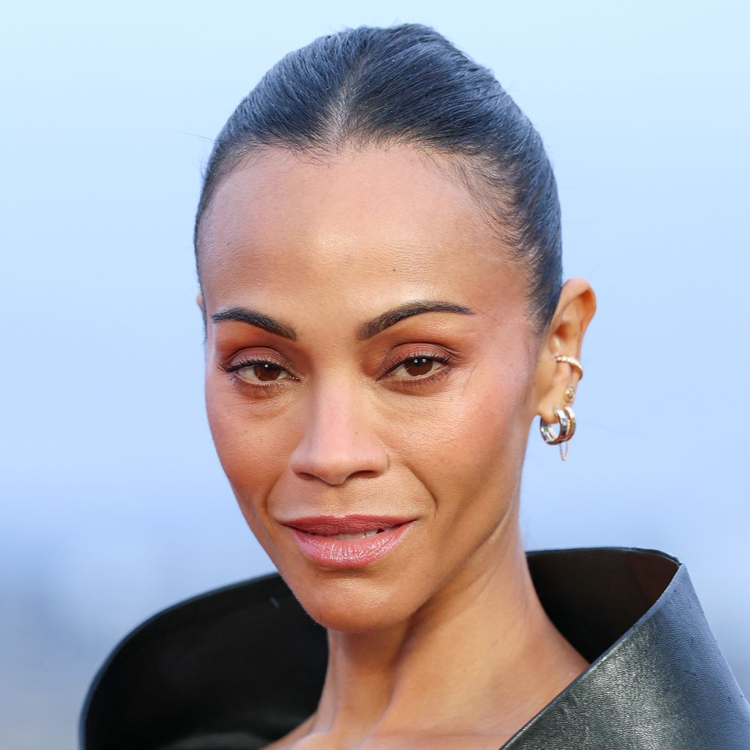 Zoe Saldana, 47, sends fans wild with cheeky display as she strips down to black lingerie for new photo