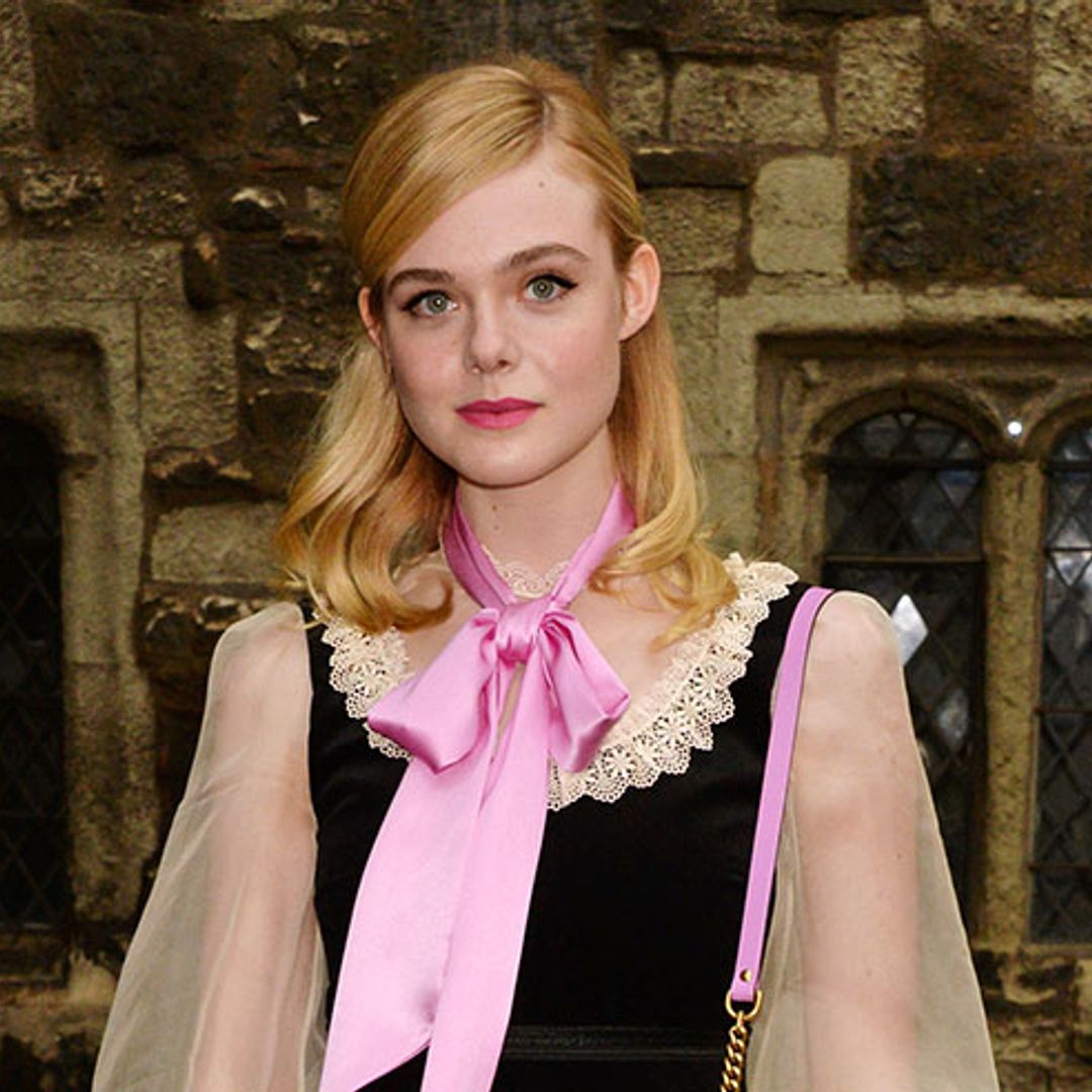 Elle Fanning's new pink hairstyle is perfect for summer